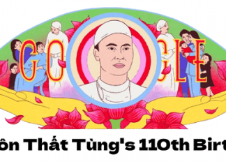Tôn vinh giáo sư Tôn Thất Tùng Google Doodle hôm nay 10.5